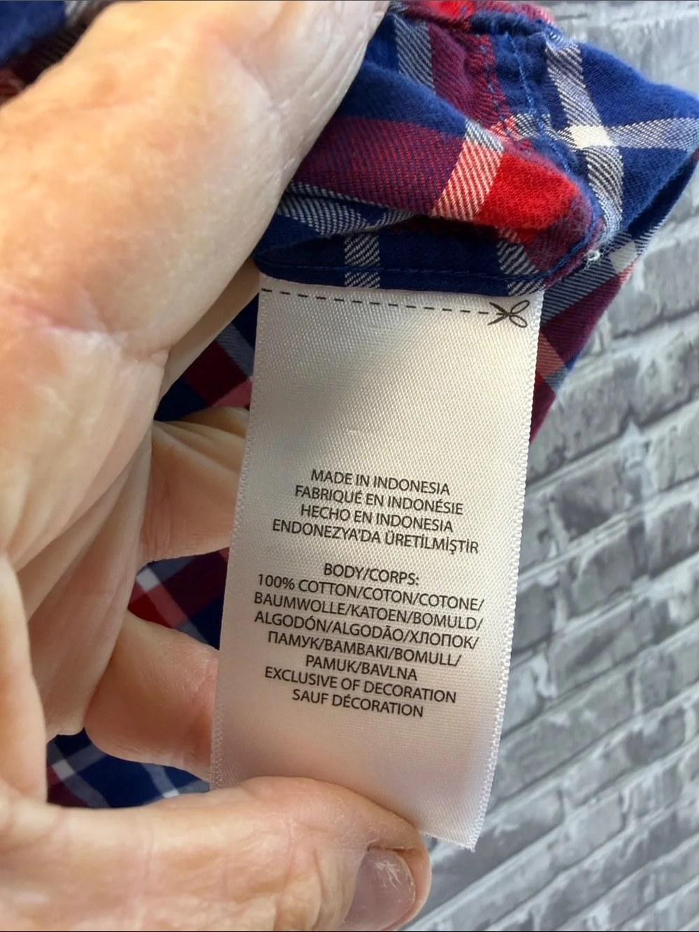 Boy's Ralph‎ Lauren Button -Down Plaid Shirt in Navy & Red